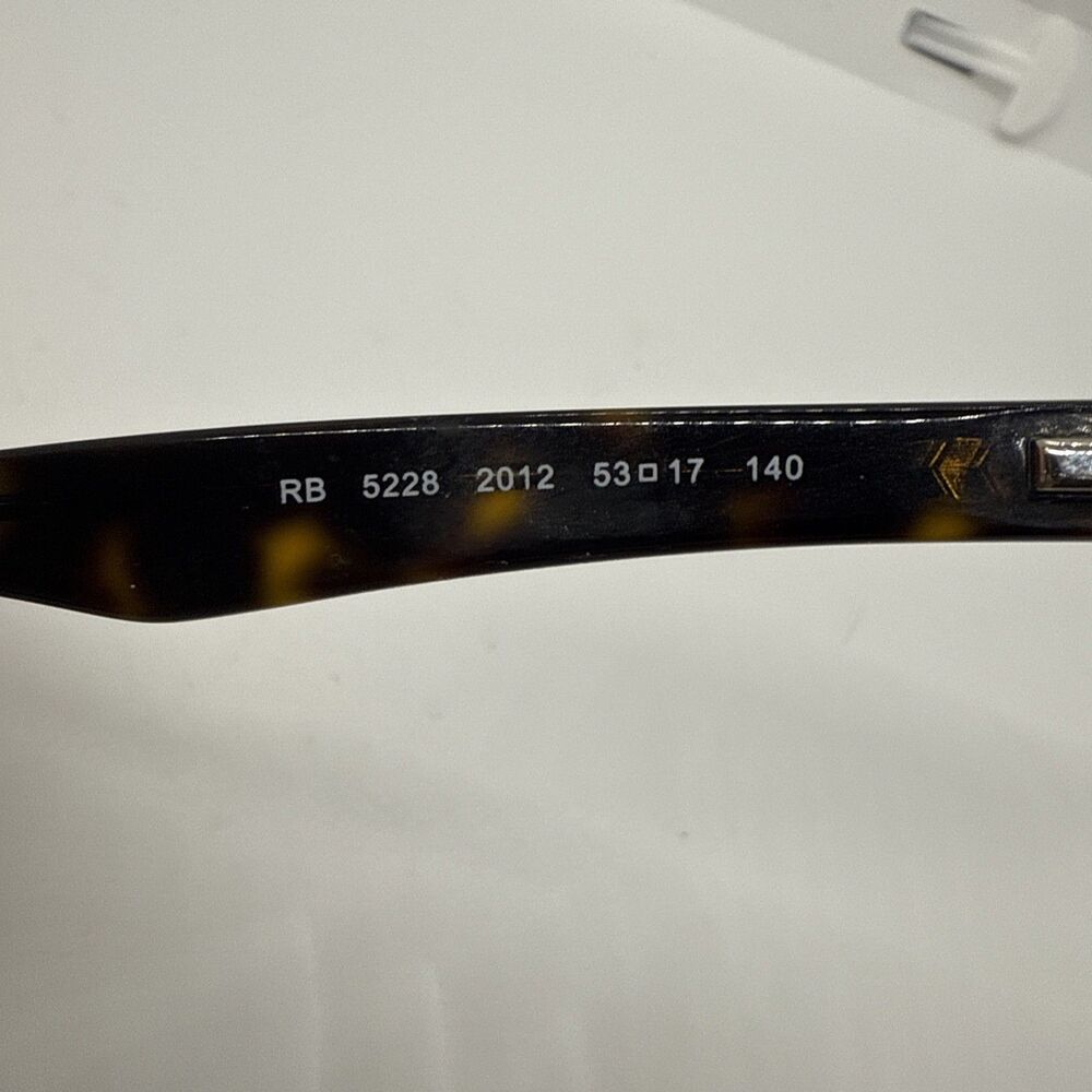 Ray-Ban RB5228 2012 Womens Eyeglasses Frames Only Brown Full Rim 53-17-140 - Picture 6 of 8
